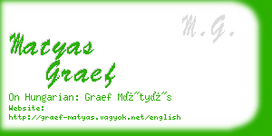 matyas graef business card